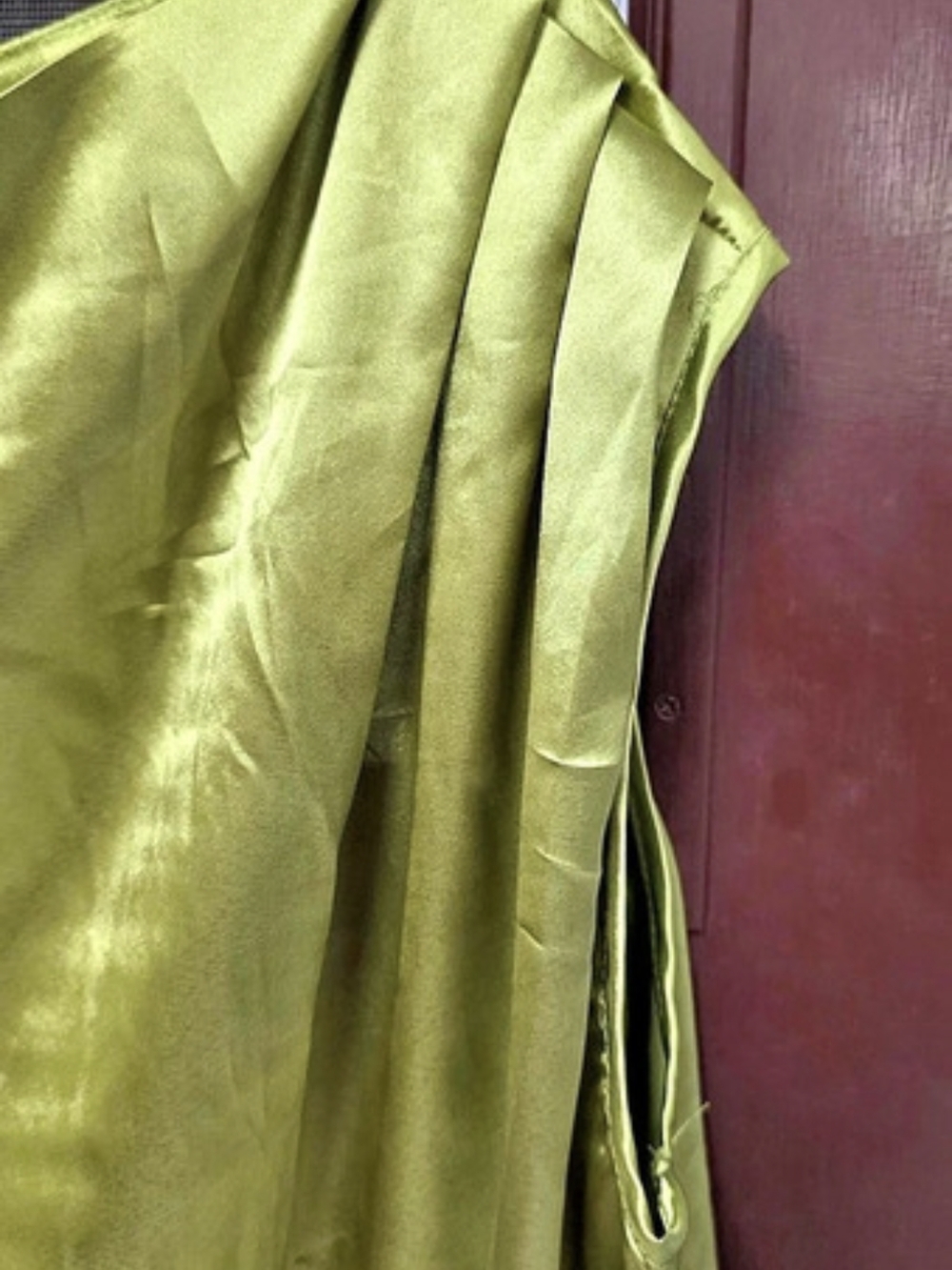 Green Polyester Wide-Leg Set - Picture 7 of 8